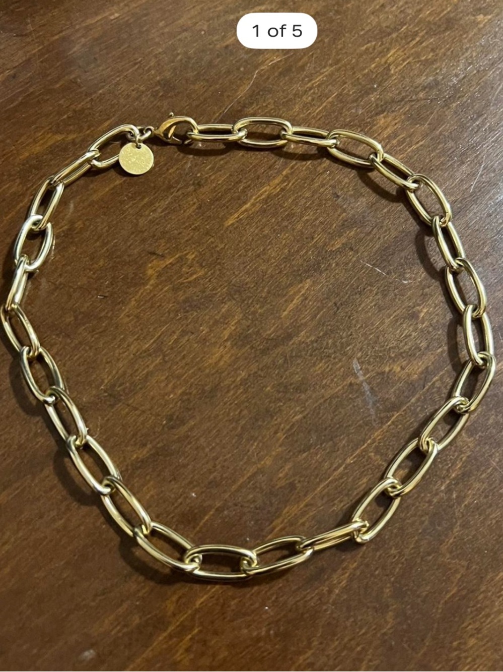 Young Frankk Gold Link Chain Necklace - Women's Fashion Jewelry